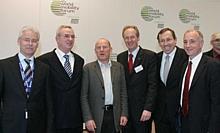 Bernd Ostmann, Prof. Dr. Martin Winterkorn, Winfried Hermann, Prof. Dr. Kurt Lauk, Didier Miraton. Foto: Auto-Reporter/Michelin